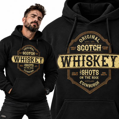 BLUZA ŚMIESZNA  Z KAPTUREM WHISKY